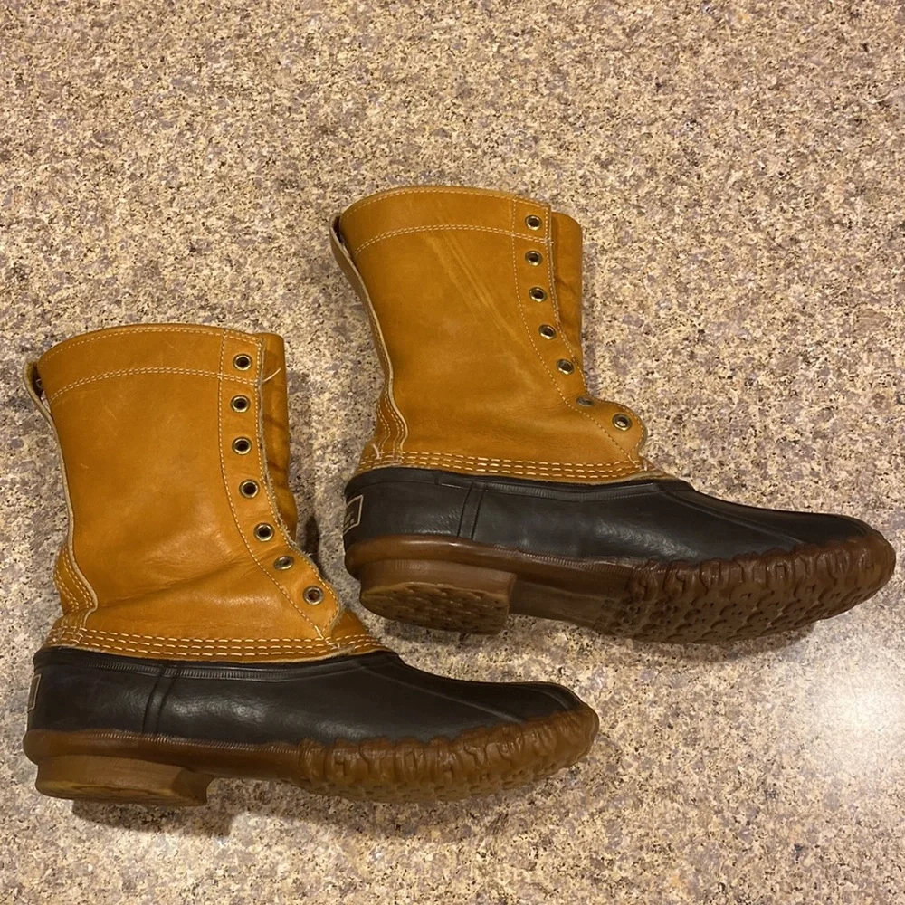 L. L. Bean Vintage Leather Duck Boots (No Innersoles or Laces)With Imperfections